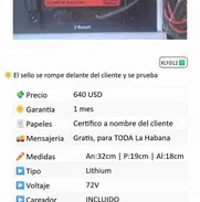 Batería TOPMAQ 72V 35ah - Img 50895341