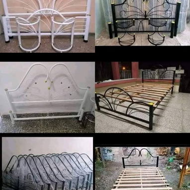 Camas tapizadas y de tubo rebajas por fin de año mensajería totalmente gratis - 8/9