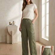 Pantalón Cargo de Pierna Ancha - Sanctuary XL 20 - Img 55343679