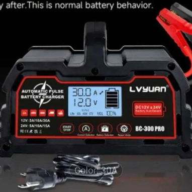 Cargador de baterias LifePo4 gel y acido 12v y 24v 30amperes - 2/2