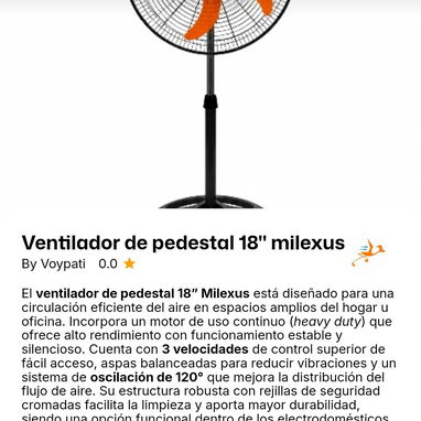 VENTILADOR DE PEDESTAL/ DE PISO/ DE PARED - Img 124235608