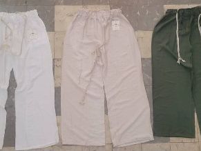 Pantalones de hilo pata ancha moda europea traidos de España - Img 66575623