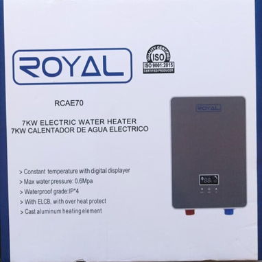 CALENTADOR DE AGUA ELÉCTRICO ROYAL 7KW — NUEVO EN CAJA - 2/2