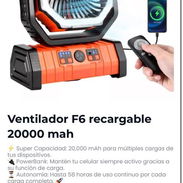 ‼️VENTILADORES RECRGABLES F6‼️ 🚨🚨NO TE QUEDES SIN EL TUYO🚨🚨 55USD https://wa.me/+5355375085 - Img 55602939