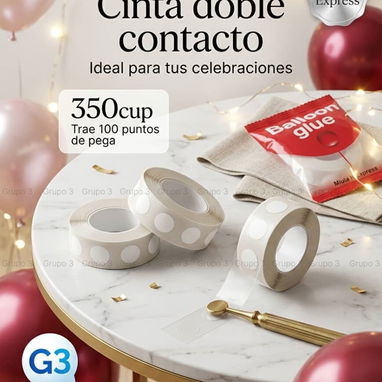 Set de globos, # de luces, cintas de contacto y de arco, set de decoración estuche dd colonias con crema, - Img 122811457