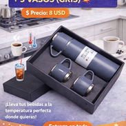 TERMO TÉRMICO + 3 VASOS (GRIS)* 💥 - Img 54764193