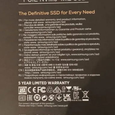 Disco Duro M.2 990 pro, 1 TB, NVME PCle 4.0. - Img 123627592