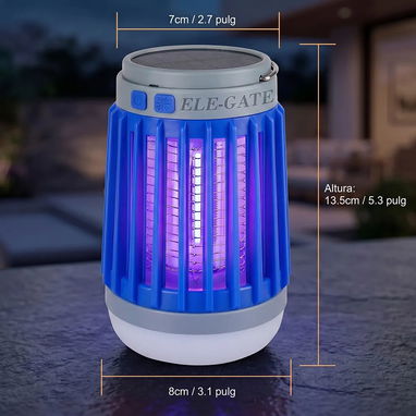 Lámpara Mata Mosquitos Solar/USB y Linterna con Luz LED - 2/2