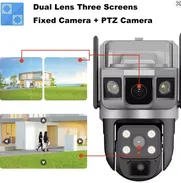 Cámara Solar  de doble lente, cámaras CCTV IP impermeables para exteriores, protección de seguridad inteligente para e - Img 49675864