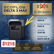 🚨⚡‼️ REBAJA ‼️ ECOFLOW DELTA 3 MAX - Img 57589208