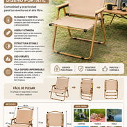 Sillas plegables diseño portátil 🏡 - Img 55553244