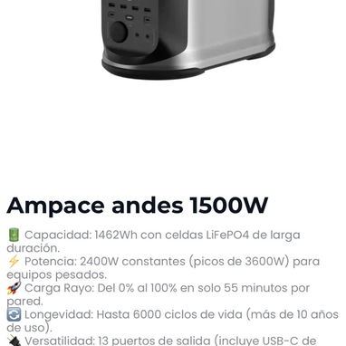 Ampace andes 1500W - Img 125418067