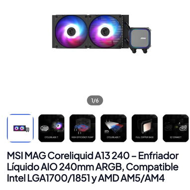 Enfriadores líquidos  , ventiladores PC - 9/10