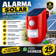🔊 ALARMA SOLAR CON LUZ Y SONIDO — 25 USD - Img 57478052