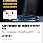 Aspiradora sopladora X9 turbo fan. Nueva - Img 51474503