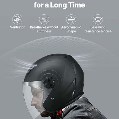 NUEVO Casco semi intengral Vevor para moto - Img 121621780