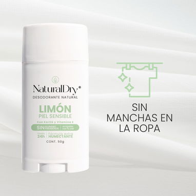 Desodorante Natural en Barra Limón Piel Sensible - Img 117362000