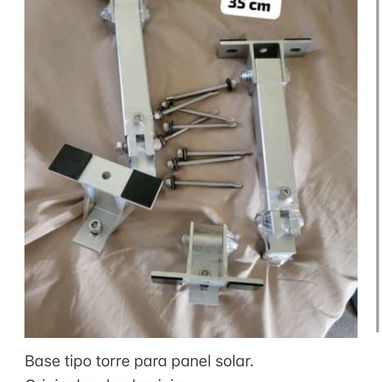 Bases para un panel solar fija y reclinable disponibles. NUEVO. ENTREGA INMEDIATA - 2/2