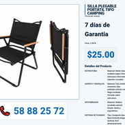 SILLA PLEGABLE PORTÁTIL TIPO CAMPING VPT-0327 - Img 55993213