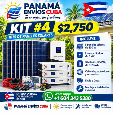 KIT PANELES SOLARES PARA TODA CUBA INSTALACION INCLUIDA - 3/5