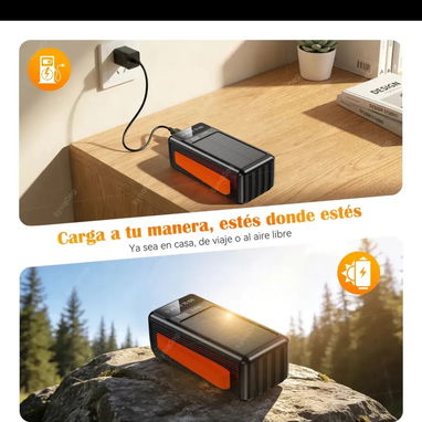 Power bank 100000 Mah solar carga rápida - 8/10