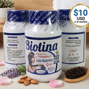 Biotina Reforzada (Vitamina E + Ácido Hialurónico + Q-10) - $10 USD - Img 57753682