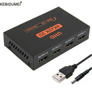 ✳️ Splitter HDMI 1x4 (4K) con Cable de Alimentación Externa Incluido ⭕️ Spliter 4K GAMA ALTA Divisor HDMI NUEVO - Img 45028003