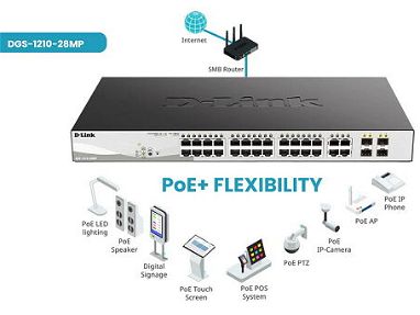 D-Link (DGS-1210-28P 24 port PoE Gigabit Smart Managed) Nuevo en su caja - Img 70305650