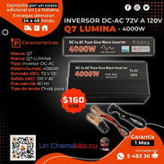 💲160💲INVERSOR 4000W DC-AC 72V A 120V. MENSAJERÍA CON FACTURA Y GARANTÍA DE 1 MES. TLF 54833699 - Img 50376290