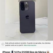 iPhone 14 Pro con 100 de batería ranura de Sim física 512gb - Img 54954935