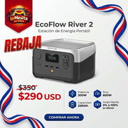 ‼REBAJA‼ EcoFLow River 2 , 🦾Potencia 300W , 🗻Pico 600W ,🔋 Capacidad 256Wh ,⚡ Carga rapida 0% a 100% en 50 min - Img 58214527