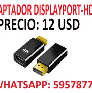 EN VENTA ADAPTADOR ADAPTADOR DISPLAYPORT A HDMI. CUENTO CON MENSAJERIA EXTRA - Img 50305901