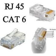 Conectores de red RJ45 CAT 6 - Img 55298183