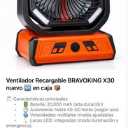 Ventilador recargable Bravoking x 30 - Img 54880608