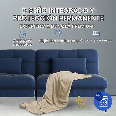 VENDO SOFÁ CAMA CONVERTIBLE CON RESPALDO AJUSTABLE.. - 3/6