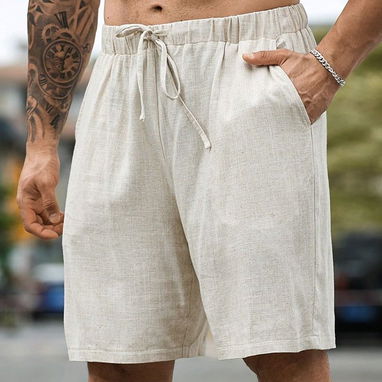 Conjunto Shorts y camisa de lino 58547626 - Img 122618000