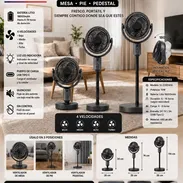 Ventilador Recargable 3 en 1 de pie de mesa y pedestar - Img 56463985