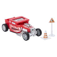 Just Play Hot Wheels Fast Racer Pullback & Accesory Set Bone Shake Red (13 cm) - Img 57119077