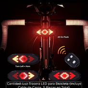 Luces led con intermitente para bicicleta. - Img 57947663