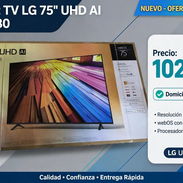 SMART TV LG 75" UHD AI 75UT80 - 1020 USD - NUEVO OFERTA ESPECIAL - DOMICILIO INCLUIDO - Img 57089068