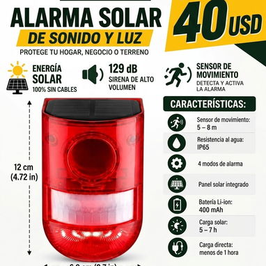 Panel, ventiladores, Fogón de Petróleo, baterías de litio y alarma solar - 2/7
