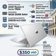 ¡Oportunidad! Laptop HP Ryzen 5 Serie 7000 (Poco Uso) 16GB RAM DDR5 $350 - Img 54868096