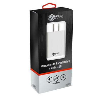 CARGADOR PARA CELULAR DOBLE SALIDA CON CABLE - 2/3