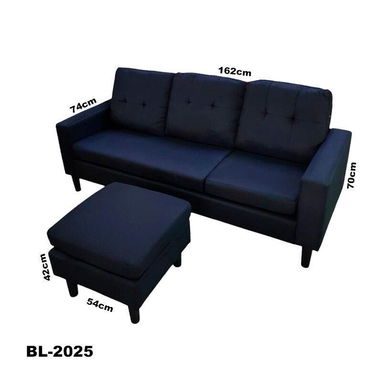 Sofá de 3 plazas con banqueta. Se puede convertir en sofá tipo L 🌺 - Img 123142236