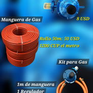 Sistema de Gas 🔥: Regulador de Gas, Manguera de Gas por metros y por rollos, Presillas - Img 56942457