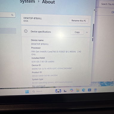 💯👌💯Súper Laptop Lenovo Core i5 11na gen 8gb ram 256gb ssd sólido rápido baterÃa 💯👌🔋🔌window 11 llamar 55106915 - Img 126973025
