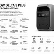 ⚡ECOFLOW DELTA 3 PLUS 🔋1024 Wh Capacidad LiFePO4 ✅ 1800 W Potencia Nominal ✅ 3600 W Potencia Pico 🧾 Garantía 7 días - Img 56733011