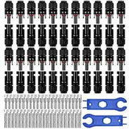 Kit de 40 pares de conectores MC4 con 2 llaves - Img 58226991