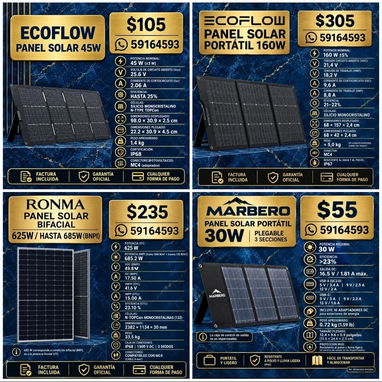 🔋 ESTACIONES DE ENERGÍA ☀️ PANELES SOLARES ⚡ BATERÍAS  ⭐ Marcas disponibles: ECOFLOW • BLUETTI • DJI • GROWATT • OUPES - 5/5