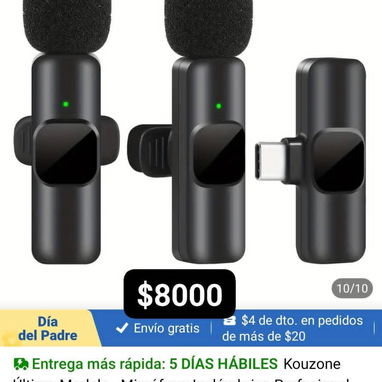 Micrófonos para celulares puerto C - Img 124410498
